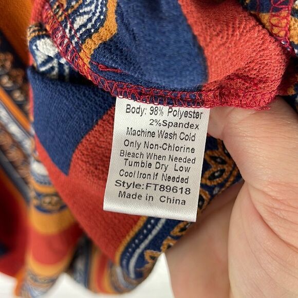 Fab’rik Patterned Tank Size Small - Picture 2 of 6